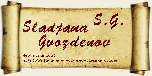 Slađana Gvozdenov vizit kartica